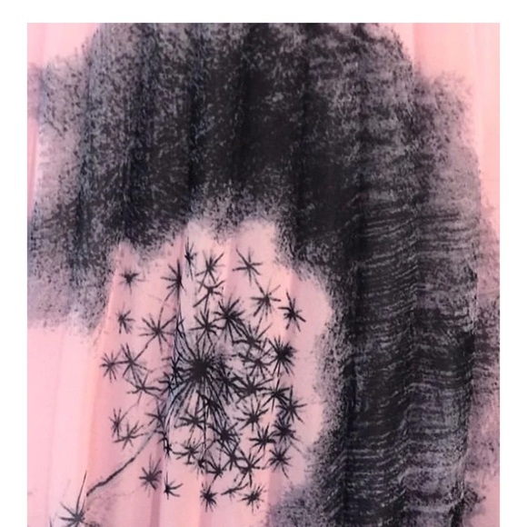 Moschino Pink Pleated Midi Skirt Cocktail - Picture 6 of 9